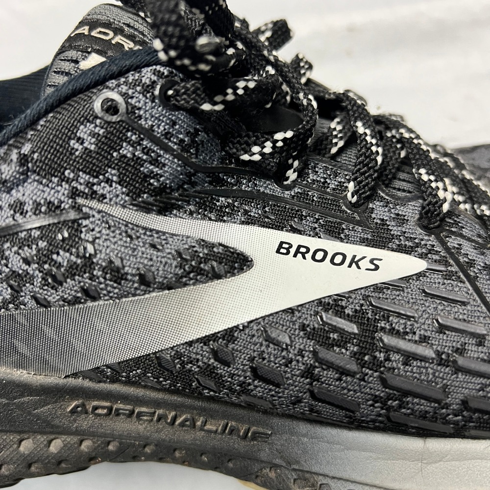 Brooks Adrenaline GTS 21 Men's Running Athletic Sleek Shoes Black Grey Size 10